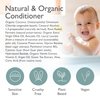 SoCal Suds & Company - Organic Baby & Kids Conditioner - Moisture Baby Hair Conditioner - Gentle Natural Vitamin Rich Ingredient Organic Oils for Babies and Kids Sensitive Scalp - Unscented, 12oz