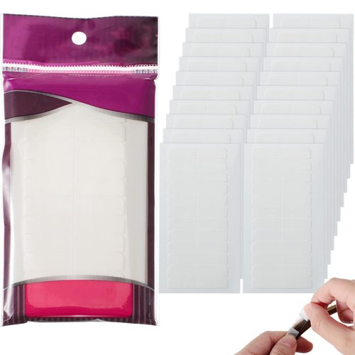 240 Pieces Hair Extension Tape Tabs Double Sided Replacement Tape in Hair Extensions Adhesive Hai...