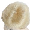 SYXLCYGG Short Blonde Wig Old Lady Wigs Short Wig Ladies Wavy Synthetic Older Womens Hair Wigs Fluffy 2.7 OZ Free Wig Cap
