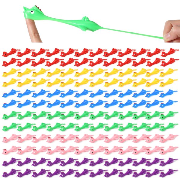 Sratte 150 Pieces Slingshot Chicken Finger Slingshot Toys Rubber Chickens Flying Turkey for Boys Girls Birthday Carnival Goodie Bags Novelty Gifts Easter Mexican Fiesta Party Favors