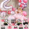 Holy Cow Im Two Birthday Decorations for Girl, Pink Cow 2nd Birthday Honeycomb Centerpiece Party Supplies, Moo Moo I'm Two Cow Themed 2 Year Old Birthday Table Toppers Sign Decor