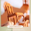 Zerodeko Dollhouse Mini Dining Table and Chairs Set, 1:12 Scale Plastic Dollhouse Furniture Table and Chair Mini Furniture Accessories for Dollhouse Decor