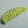 TEONEI Jade Head Comb Massage,Natural Jade Stone Head Therapy Massage Comb,Jade Hair Comb Scalp Massager Comb Scalp Care Massage Tool (3.14X1.57X0.16inch)