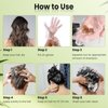 JUANCHI Organic Natural Hair Dye Shampoo 3 in 1 for Gray Hair, 16.9 Fl Oz (500 ml), Black -for Women Men, Easy to Use, Long-Lasting, Paraben Free