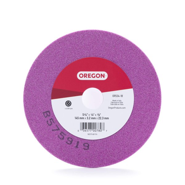 Oregon OR534-18A Grinding Wheel, 5-3/4-Inch by 1/8-Inch,Purple