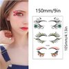 60 Pairs Halloween Christmas Eye Shadow Tattoo Sticker Eyeliner Temporary Tattoos Transfer Eyeshadow Stickers for Women Eye Makeup Decorations