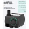 Uniclife 80 GPH Submersible Water Pump 4W 2.4ft High Lift Quiet Pump for Fountain Aquarium Fish Tank