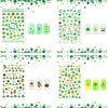 10 Sheets St Patrick’s Day Nail Art Stickers Decals 3D Shamrock Nail Stickers Green Clover Irish Nail Decals St Patricks Day Nail Decorations for Women Kids Girls Nail Charms Accessories