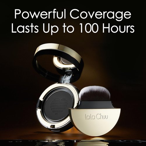 Lala Chuu Hairline Powder, the revolutionary solution for concealing hair loss instantly, Root Touch Up for Women & Men with Master Brush. Stain Proof for 100 hours 0.52 Ounce (Light Brown)