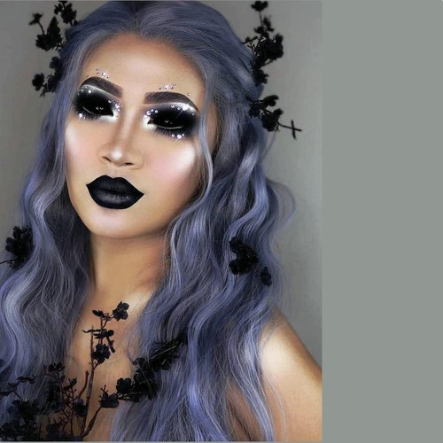 Yinuozhogntian YNZT-Female Long Wave Synthetic Lace Front Wigs for Daily Cosplay Party Use (TA-Gray)