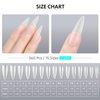 GAOY Medium Stiletto Fake Nail Tips, 360Pcs Matte Soft Gel X Nail Tips, 15 Sizes Full Cover Acrylic False Press on Nails Tips, Nail Extension Tips