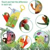 bebe mondo Jungle Baby Book Toys,Baby Books 0-6 Months,Touch and Feel Crinkle Cloth Books for Babies Infant Toys 0-3-6-12-18 Months,Interactive Infant Sensory Soft Toys,Shower Baby for Boys Girls