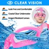 EverSport Kids Swim Goggles, Pack of 2 Swimming Goggles for Children Teens, Anti-Fog Anti-UV Youth Swim Glasses Leak Proof for Age4-16
