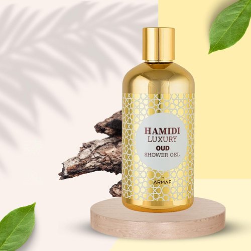 Hamidi Luxury Oud Shower Gel for Women 500ML (16.9 OZ) | Ultra Moisturizing & Skin Nourishing Formula Premium Womens Body Wash For Soft, Hydrated and Revitalized Skin Deep Moisturizing Body Wash