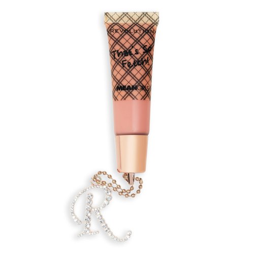 Revolution Beauty, Mean Girls x Revolution Gretchen Wieners Lip Gloss, High-Shine Sweetly-Scented Gloss, Vegan & Cruelty-Free, Nude Peach, 0.35 oz