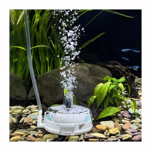 UPETTOOLS Mini Aquarium Sponge Filter, Small Internal Fish Tank Filter Detachable Submersible Filter with Air Stone Suitable for 2-6 Gallon Tank (Air Pumps not Included)