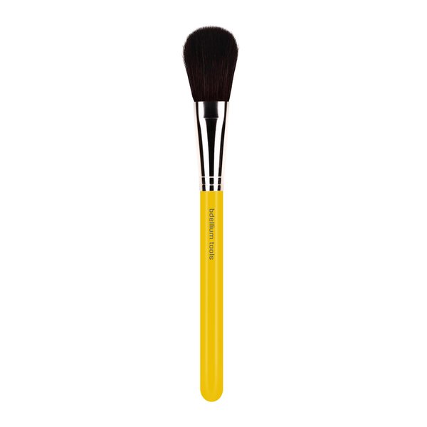 Bdellium Tools Professional Makeup Brush - Studio Series 964 All Purpose Blusher - With Mix of Soft Synthetic & Natural Fibers, For Precise Blush Application (Yellow, 1pc)