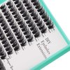 Bodermincer XXXL Tray 204pcs 9 Colors Mixed/Black Mixed Length Lash Clusters Lash Extensions 10+12mm MIX/12-14mm MIX/14+16mm MIX Wispy Lashes (Black 12+14mm MIX)