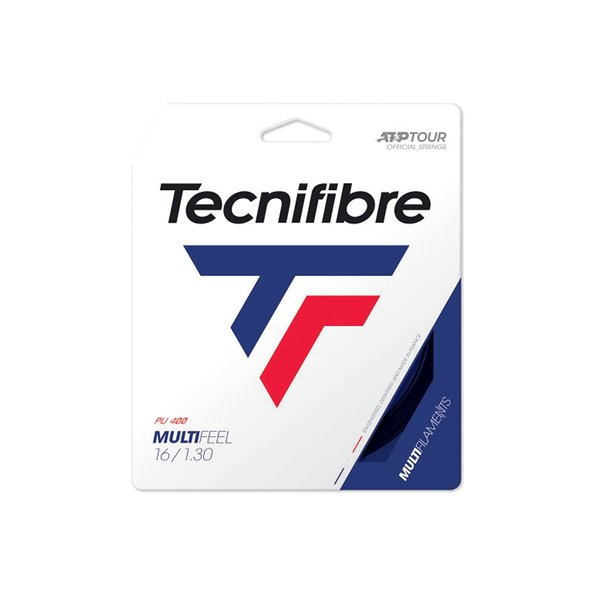 Tecnifibre Unisex – Adult's MULTIFEEL 1.30 Tennis Strings, Black, 1.30 mm