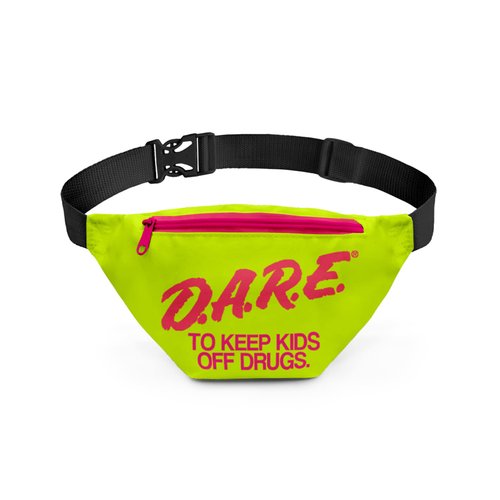 Tipsy Elves DARE Fanny Pack with Adjustable Belt and 3 Zippered Pockets - Neon Fanny Pack - Includes Discreet Hidden Zipper Pocket for Storing Valuables (Neon Green)