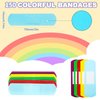 Pack of 150PCs 3INX0.75IN Colorful Adhesive Bandages First Aid