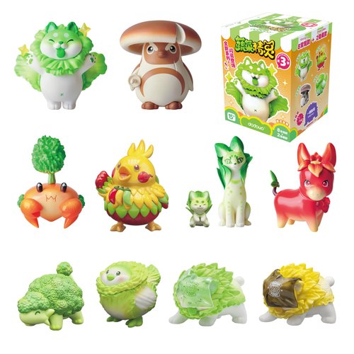 52TOYS Vegetables Fairy 3rd Action Figure, 1Pc Collectible Toy Kawaii Creative Gift Room Decor Desktop Decoration 3.5 Inch, Gift for Birthday Party