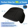 Lofty Aim Premium Car Seat Cushion, Driver Seat Cushion with Comfort Memory Foam & Non-Slip Rubber Bottom, Car Seat Pad Works with 95% of Vehicles and Office Chair or Home (Black)