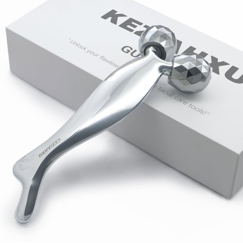 KEZIAHXU Face Roller Skin Care, Facial Massage Roller Gua Sha Tool 2-in-1, Skin Care Roller for Face Neck Body, Reduce Puffiness Remove Wrinkles,Gift For Women.