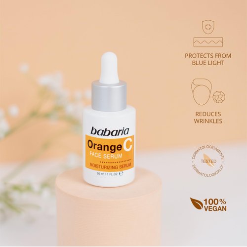 Babaria Vitamin C Face Serum - Helps Improve Elasticity and Flexibility - Reduces Appearance of Dark Spots - Protects Against Airborne Pollutants - Provides Glowing and Anti-Aging Effect - 1 oz