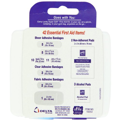 Lucky Super Soft First Aid Kit, 42 Count