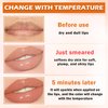 LZXLUKGIR Magic Color Changing Lip Oil Stain,2PCS Color Changing Lip Gloss Oil,Hydrating PH Lip Oil,Tinted Lip Plumping Gloss,Non-sticky Fresh Texture for Lip Care (Strawberry + Orange)