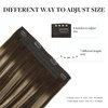 DOORES Human Hair Extensions Wire Hair Balayage Chocolate Brown to Honey Blonde 75g Hair Extensions Straight Wire Extensions Hairpiece with Transparent Fish Line 14 Inch
