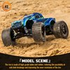 FriHobby Pre-Glued 1/10 Scale RC Truck Wheels and Tires 12mm Hex 2.8 RC MT Tires Compatible with Traxxas Stampede Rustler Hoss Redcat Volcano Blackout XTE 1/10 RC Monster Truck 2S-4S Brushless Power
