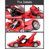 Alloy Collectible Red Ferrari Race LaFerrari Pull Back Vehicles Diecast Cars Model with Lights and Sound
