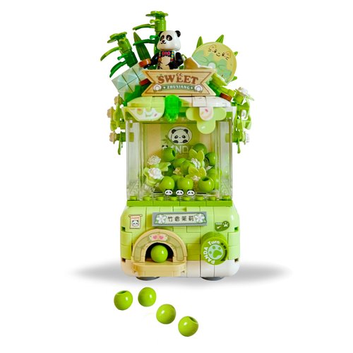 HOUXIPUPY Mini Panda-Twister Building-Blocks Set - City Panda Animal Game Toys Construction Building Blocks Collection Set 409 PCS for Adults and Family