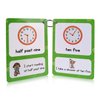 Richardy 20 Analog Clocks Telling Time Flashcards Educational Learning Toys Toddlers Kids Learning Pocket Cards Kindergarten Supplies
