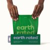Earth Rated Dog Poop Bags, Thick Grab and Go Single Roll, Ideal for Backyard Pickups, Lavender Scented, 300 Bags