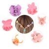 YISSION Mini Hair Clips Set - 80Pcs Tiny Flower and Butterfly Clips for Hair Accessories, 90s Pastel Colors, with Box Package for Girls and Women