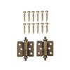 Melody Jane Dollhouse Ornate Butt Hinges Antique Gold Miniature DIY Fittings Hardware