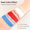 3 Colors Face Body Paint + 3pcs Sponge + 3pcs Brush, 【Full Coverage】【Skin Friendly】【Long Lasting】, Professional Paint Makeup Product For Halloween/Masquerade/Cosplay/Movie Makeup, Red+White+Blue