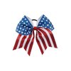Patriotic Flag Cheer Ponytail Holder Girls Cheerleader Bowknot Hair Bow Tie JHN10 (H0-Glitter Bow)