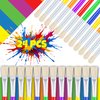 24 Pcs Joyooss Paint Brushes for Kids, Round/Flat Kids Paint Brushes Toddler Paint Brushes Paintbrushes Kids, Art Paint Brushes Kid Paint Brushes Paint Brushes Kids for Paint Brushes for Toddlers 1-3