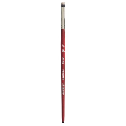Princeton Velvetouch, Series 3950, Paint Brush for Acrylic, Oil and Watercolor, Mini Mop, 1/8 Inch