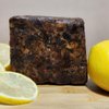 Aroma Depot Lemon Raw African Black Soap 8 oz. 100% Natural soap for Acne, Eczema, Psoriasis, Scar Removal Face And Body Wash. Handmade