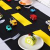 3 Pcs Construction Table Runner Racetrack Floor Ground Construction Tablecloths Road Table Runner for Car Birthday Party Runway Theme Party Construction Party Decor Supplies 10x1.4 ft(Black, Yellow)