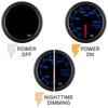 GlowShift Tinted 7 Color 300 F Water Coolant Temperature Gauge Kit - Includes Electronic Sensor - Black Dial - Smoked Lens - for Car & Truck - 2-1/16" 52mm