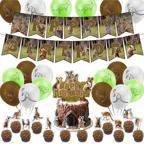 Kangaroo Party Decorations Cute Animal Kangaroo Birthday Decorations Includes Kangaroo Birthday B...
