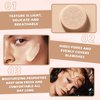 AWCCXMYM CC Cream Cushion Foundation Full Coverage Foundation Matte Moisturizing Concealer BB Cream Foundation Makeup with Mushroom Head for Glowing Flawless Skin Radiance 01#Ivory (Porcelain)