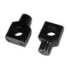 INNOGLOW 1" Motorcycle Handlebar Risers Black Round Riser Inserts Motorcycle Bar Mount Clamps For Harley Kawasaki Suzuki (2pcs)