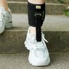 Tenbon Ankle Support Drop Foot Brace Orthosis - Comfort Cushioned Adjustable Wrap Compression For Improved Walking Gait, Prevents Cramps Ankle Sprains (Black)